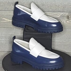 Fhérr Supreme Rebel Collection Men's Inspired Moccasin Blue And White Lo…